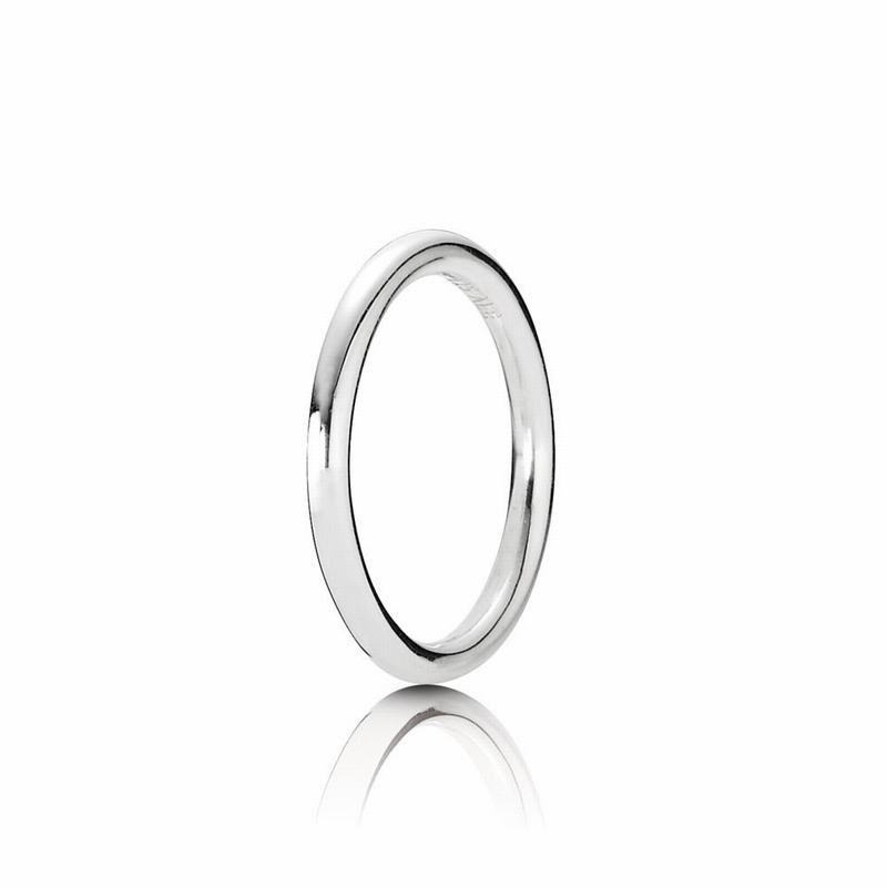 Pandora Quietly Spoken Stackable Ring - Sterling Silver Oxidised - Canada | VC3613BW